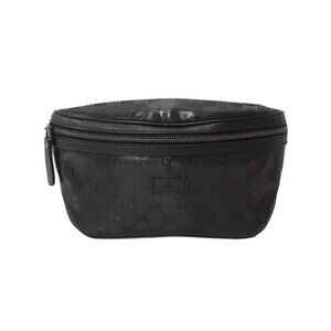 GUCCI GG Imprime Belt Bag Body Bum Crossbody Black